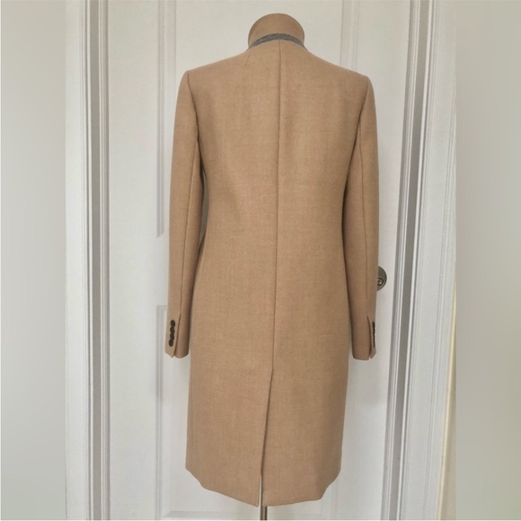 J.Crew Regent coat topcoat in double-serge wool camel tan size 2 - Picture 10 of 16